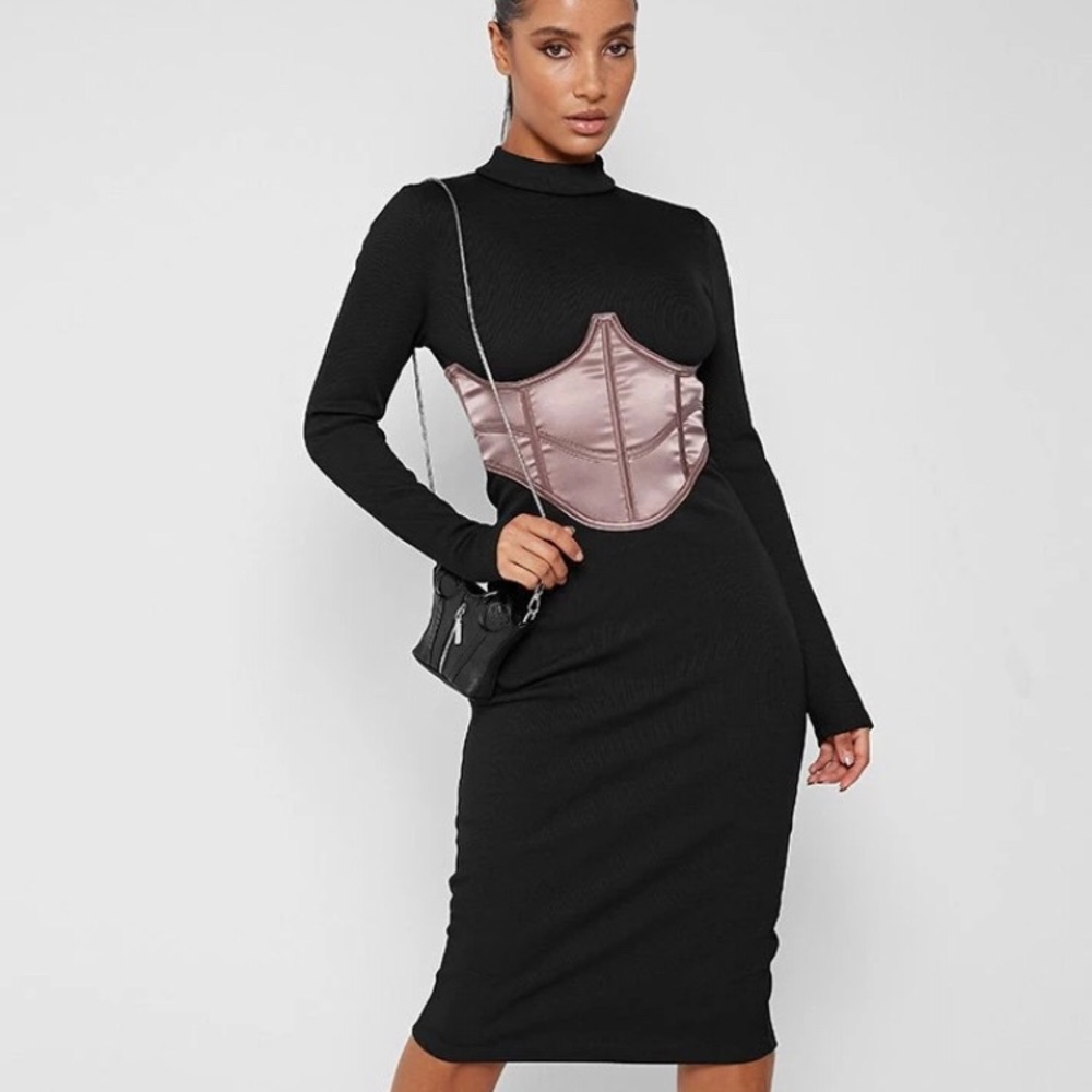 Maniere de voir satin corset dress